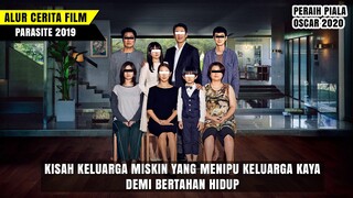 DRAMA KEBOHONGAN KELUARGA BERUJUNG TR4GIS || Alur cerita film PARASITE (2019)