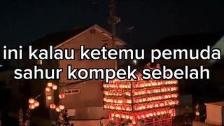 bangunin sahur ala jepun#zaintemanime #reaction  #reactionvideo #lucu #videolucu #fyp  #jowo #wongjo