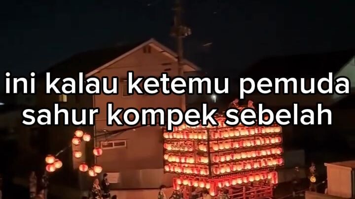 bangunin sahur ala jepun#zaintemanime #reaction  #reactionvideo #lucu #videolucu #fyp  #jowo #wongjo