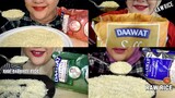 DAWAAT || ASMR RAW RICE EATING ||COMPILATION BERAS DAWAAT||MAKAN PAKE CENTONG ||ASMR INDONESIA