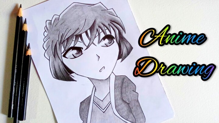 Anime drawing sketch | How to draw anime step by step | drawing haibara ai | detective conan