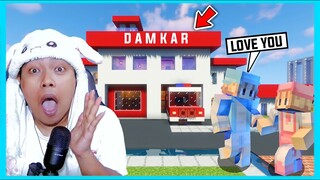 Drama 24 Jam Membuat Pemadam Kebakaran di Minecraft ft @Shasyaalala