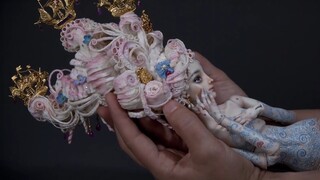 الفنانة مارينا وتحفتها الفنية الرائعة من الدمى