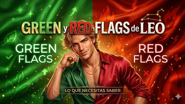 Green y Red Flags de Leo Astrologia 🚩✅♌
