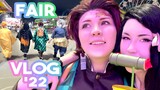 WE COSPLAYED AT A BUSY FAIR... [ Cosplay OUTING ] Demon Slayer