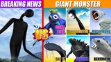 Breaking News vs Giant Monsters | SPORE