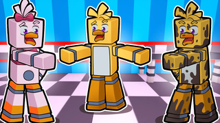 Funtime Chica โคลนตัวเองใน Minecraft Five Nights ที่ Freddys FNAF Roleplay