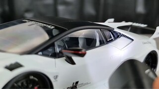 Flying close to the ground | Wide-body Maverick LB-SILHOUTTE Work Huracan GT AA ABS 1:18 Car Model N