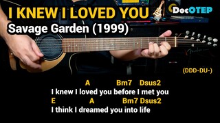 I Knew I Loved You - Savage Garden (1999) Easy Guitar Chords Tutorial with Lyrics Part 3 SHORTS REEL