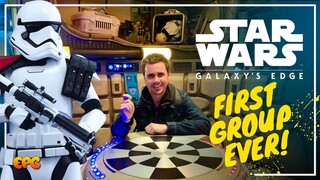 Opening Day Galaxy's Edge Disneyland | First Ever Group to Enter the New Land!