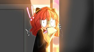 Ketika Anya kepergok Yor ngemil tengah malam// menggambar Anya/speed paint //moka Comic #short