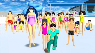Yuta Jahilin Mio Main Perosotan Di Kolam Renang Water Booom Naik Sepeda 😱🥳 Game @Ebi Gamespot