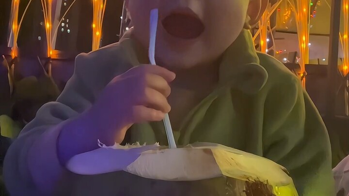 Taking the kid out for some fun—no new updates yet, so here’s a mukbang to tide you over: “A Coconut