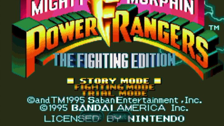 Power rangers mighty Morphin( fighting edition)