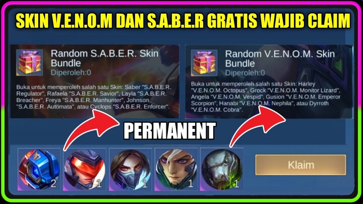 GRATIS WAJIB KALIAN AMBIL | SKIN SQUAD V.E.N.O.M GRATIS DAN SQUAD S.A.B.E.R GRATIS LOGIN SEKARANG.