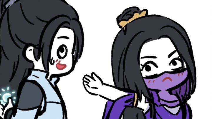 ฮันหลี่ยังคงไม่มั่นคงมากนักและล้มลงโดยไม่ได้ตั้งใจ