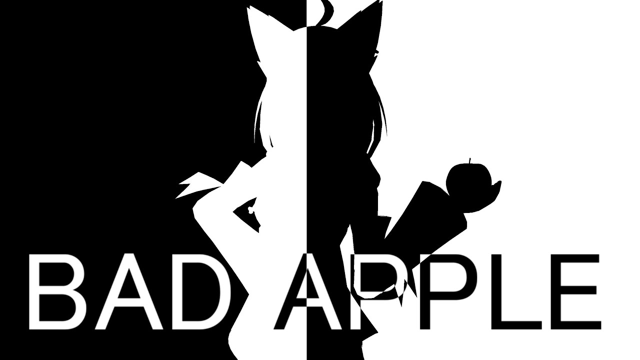 Bad Apple Pv 影絵 Hololive Version Bilibili