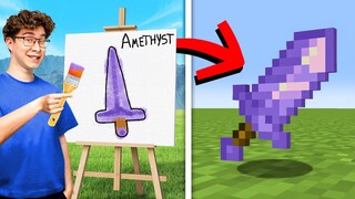 Any Item I Paint in Real Life, I Get in Minecraft