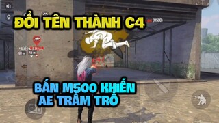 [FREE FIRE] ĐỔI TÊN THÀNH C4 QUẨY TỬ CHIẾN - ĐƯA ĐỘ NHẠY VỀ 0 BẮN M500 KHÉT LẸT | WAG DARK