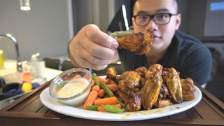 1 đĩa cánh gà ướp sốt cay
