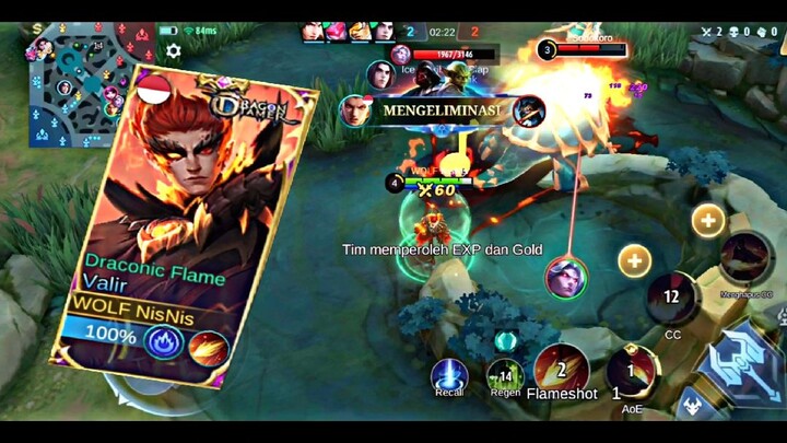 VALIR : Mobile legend !!! Everything engulfed in flames!!!