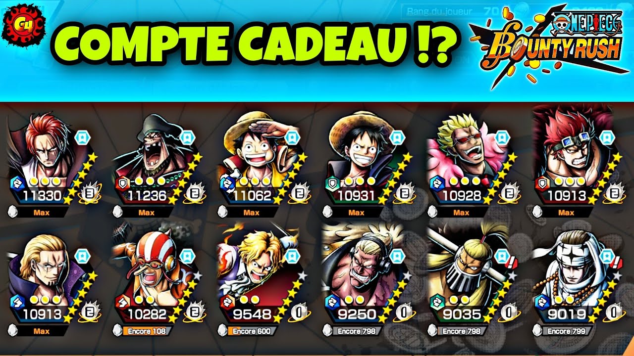 OPBR, One Piece Bounty Rush Account