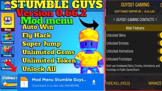 Stumble Guys Mod Menu 0.66.2 - Unlock Skins - Color Name - Fly Hack - Auto Win - @GUYS01GAMING635