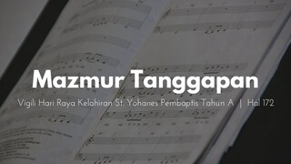 Mazmur Tanggapan Vigili Hari Raya Kelahiran St Yohanes Pembaptis Tahun A - cover by JenniferOdelia