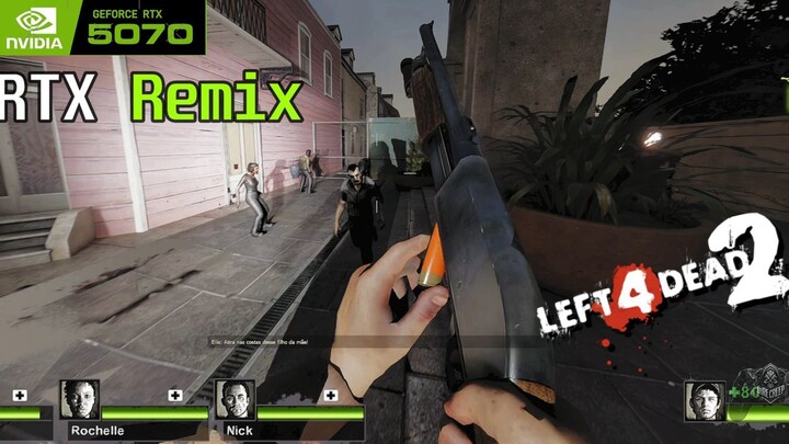 RTX REMIX 将教区变成恐怖电影 | RTX REMIX Left 4 Dead 2 – 教区,第 2 章:公园
