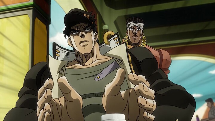 In order to win the game, Jotaro even bet his mother's soul?