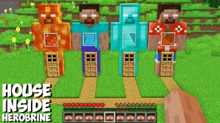 What HOUSE INSIDE HEROBRINE TO CHOOSE in Minecraft ? SECRET HEROBRINE HOUSE !