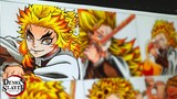 Drawing Rengoku in Different Anime Styles | Demon Slayer | Mugen Train | diArt