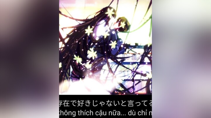 Dù nói là không thích bạn nhưng tâm trí tôi lại không như vậy anime animesad sad loveanime hyoukai 