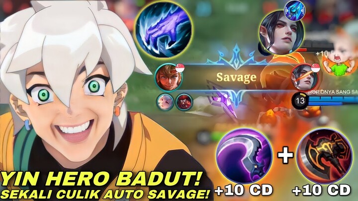 WAJIB COBA BUILD YIN TERSAKIT AUTO SAVAGE - GAMEPLAY YIN JUNGLER MOBILE LEGENDS