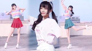 Dance cover of Rainbow Beats with skirt that changes colour♪