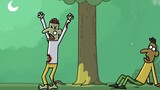 "Cartoon Box Series" can't guess the ending brain hole animation - zombie cemetery in distress