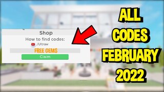 ROBLOX ALL RESTAURANT TYCOON 2 CODES FEBRUARY 2022!