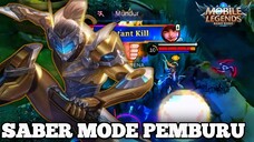SABER MODE PEMBURU. SEKALI TEBAS LANGSUNG LENYAP🤯
