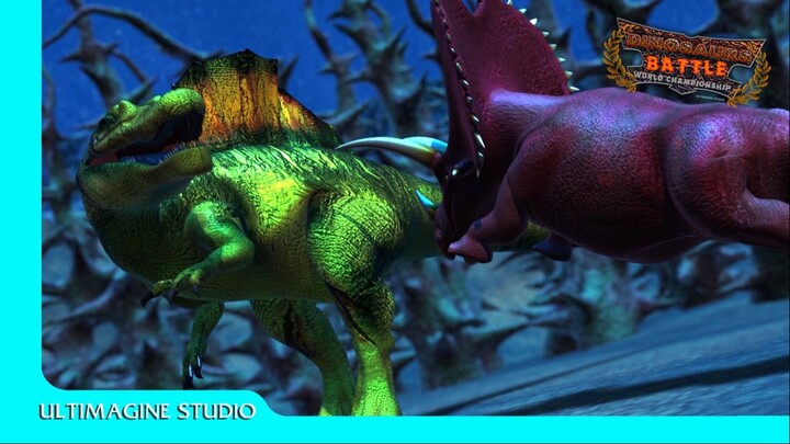 Epic Spinosaurus VS Pentaceratops | Dinosaurs Battle s1 GD7