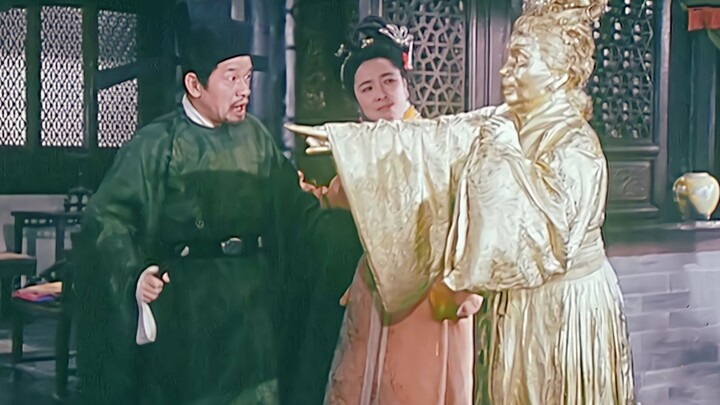 The county magistrate obtained a golden staff. Obsessed with wealth, he turned both his mother and h