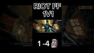 real riot ff 1v1 me 1-4 se har gya 🗿 only scripted king hai ye #shortsfeed #shortsviral#ytshorts