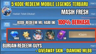 BURUAN! 5 KODE REDEEM ML TERBARU KODE REDEEM MOBILE LEGENDS HARI INI UPDATE MARET 2024