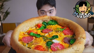 ASMR MUKBANG 떡볶이 피자 & 치즈 스틱 TTEOKBOKKI PIZZA & CHEESE STICK EATING SOUND!