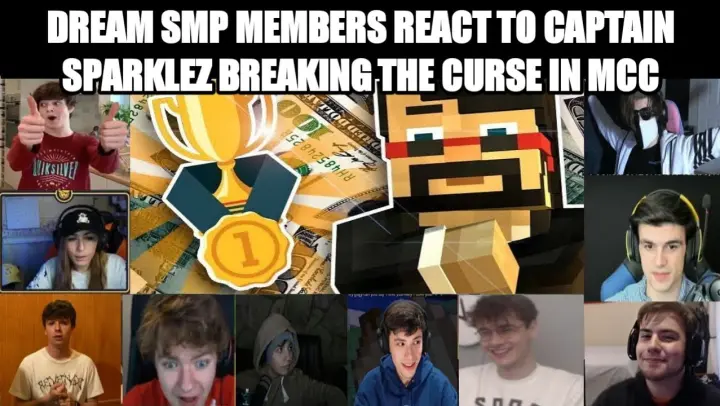 Dream SMP Members React To CaptainSparklez Winning His 1st MCC After 22 MCC Events ft Dream & Tommy