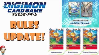 Important Rules Updates! Language Rules & Ultimate Cup Changes! (Digimon TCG News)