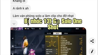 FreeFire | Bị nhóc 13 Tuổi 76% Headshot Gạ Solo Oneshot | KQD2K