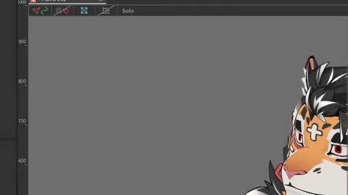 【Proyek live2d】Proyek tampilan sederhana Aonan Tiger