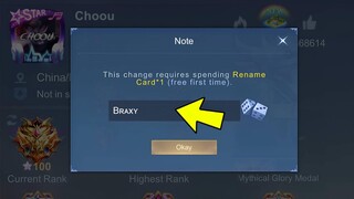 I CHANGE MY IGN TO BRAXY in IMMORTAL GLORY and this happened...