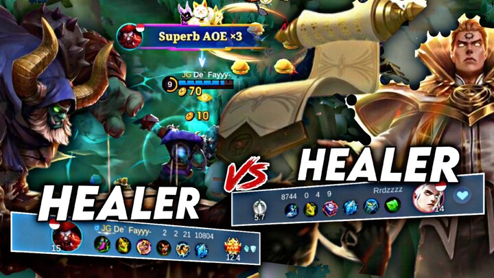 MATCH ADU GENGSI!! HEALER VS HEALER!! WHO WIN?! - Mobile Legends