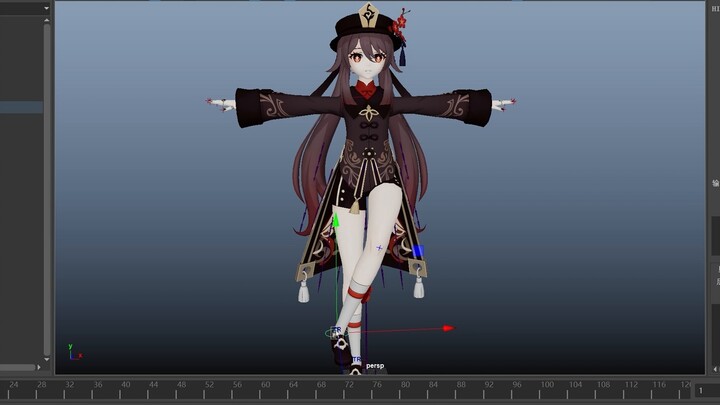 1.MMD to Maya plug-in. Use Maya to open the pmx file.